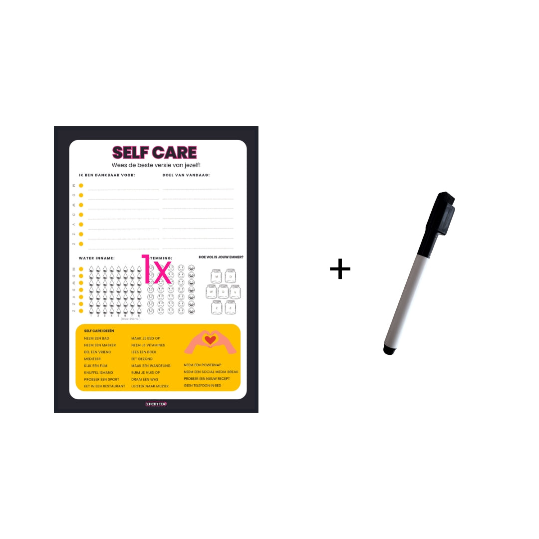 1x StickyCard Selfcare + Whiteboard Marker