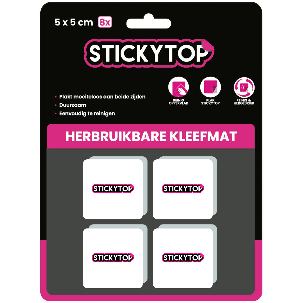 Stickytop 5x5 cm – Licht Beschadigde Verpakking 📦