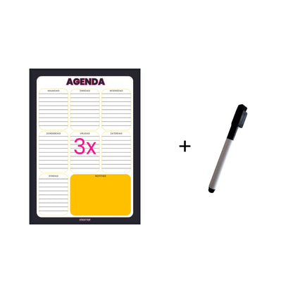 3x StickyCards Agenda + Whiteboard Marker