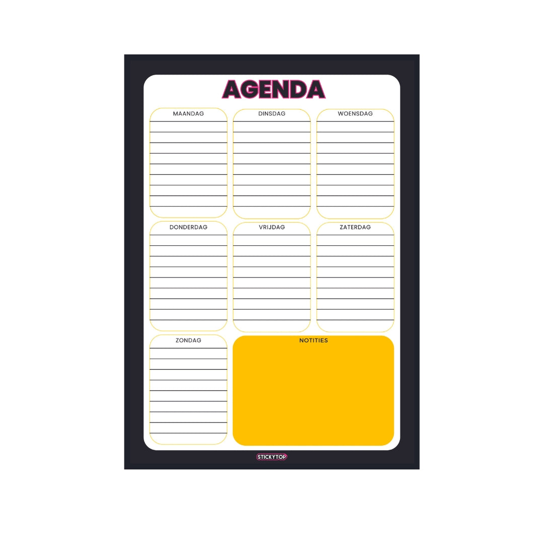 3x StickyCards Agenda + Whiteboard Marker